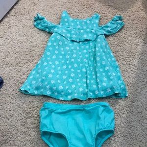Turquoise Cat and Jack 12 month outfit